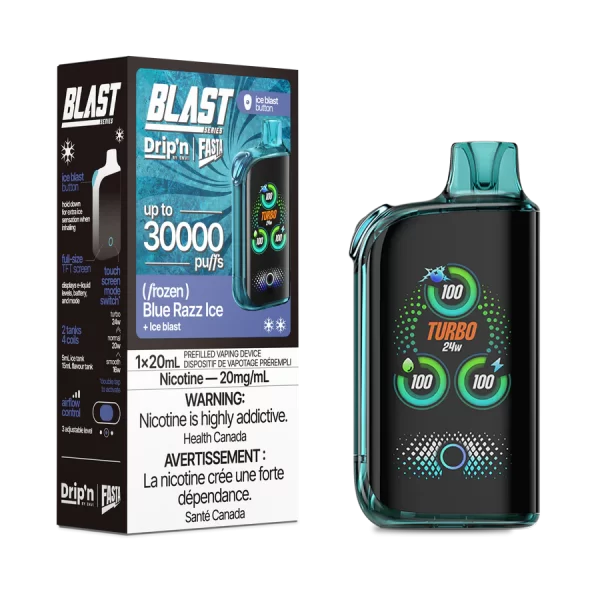 Drip'n Blast 30K Blue Razz Ice Disposable Vape