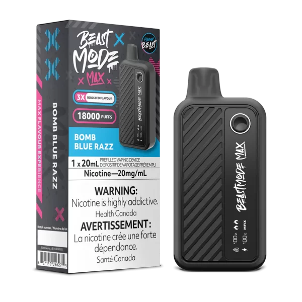 Flavour Beast Mode Max 18K Puff Rechargeable Disposable Bomb Blue Razz