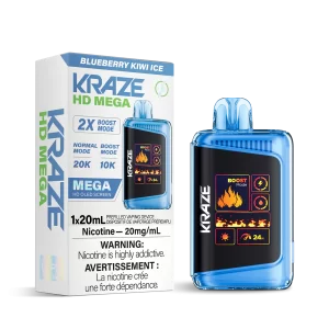 KRAZE MEGA 20K BLUEBERRY KIWI ICE DISPOSABLE VAPE