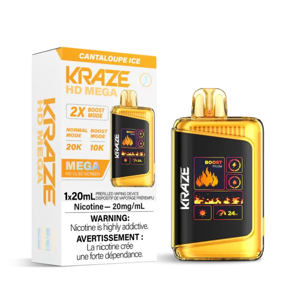 KRAZE MEGA 20K CANTALOUPE ICE DISPOSABLE VAPE