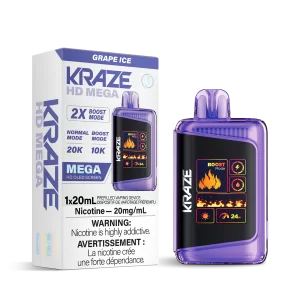 KRAZE MEGA 20K GRAPE ICE DISPOSABLE VAPE